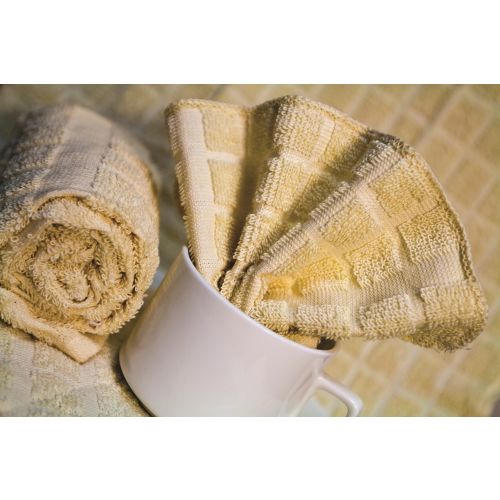 Ganesh Kitchen Towel, Cotton Jacquard Weavw, 15x25, Beige
